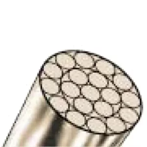 Stainless steel spiral rope 1x19 wires