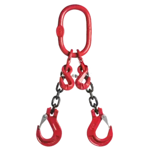 2-Strang Anschlagkette GK 8 mit Gabelkopfhaken DGS und Verkürzungshaken
