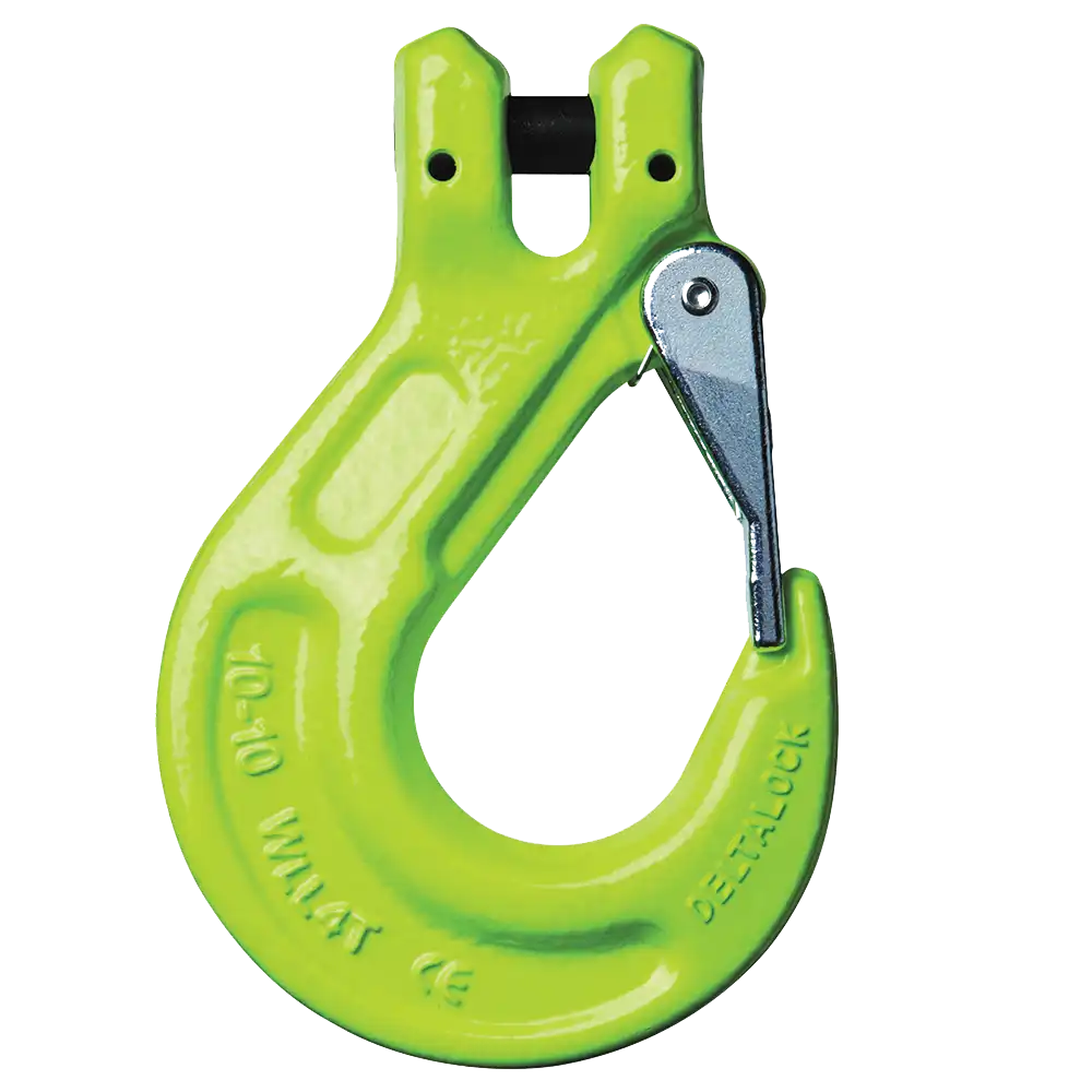 Gabelkopfhaken Typ DGS mit stabiler Sicherungsfalle in Güteklasse 10