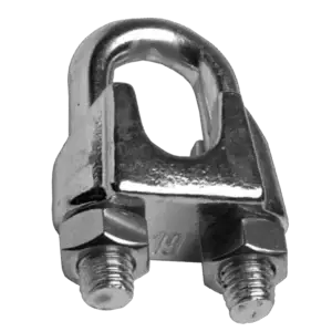 Seilklemmen ehemals DIN 741. Nur für untergeordnete Zwecke zugelassen.