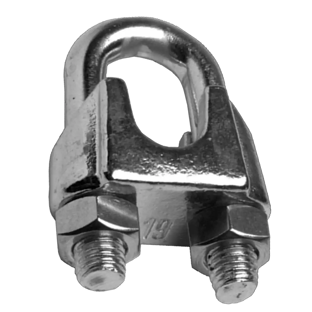 Seilklemmen ehemals DIN 741. Nur für untergeordnete Zwecke zugelassen.