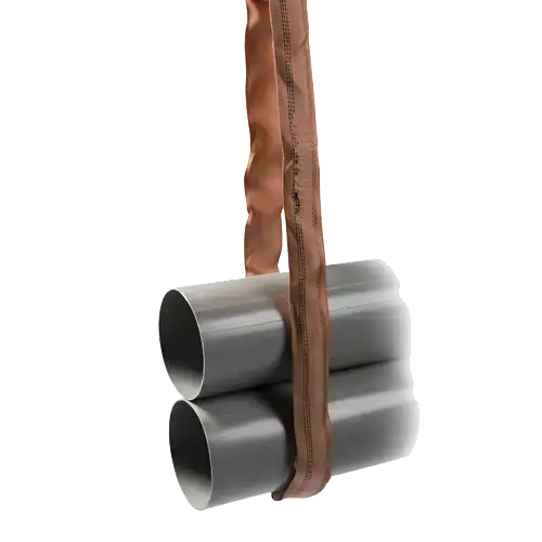 PES-Rundschlinge mit Doppelmantel vom Typ DuoLine, WLL 6.000 kg, Farbcode: braun