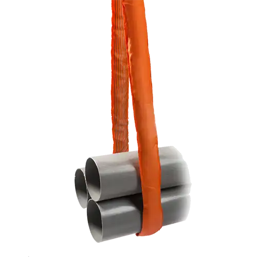 PES-Rundschlinge mit Doppelmantel vom Typ DuoLine, WLL 10.000 kg, Farbcode: orange