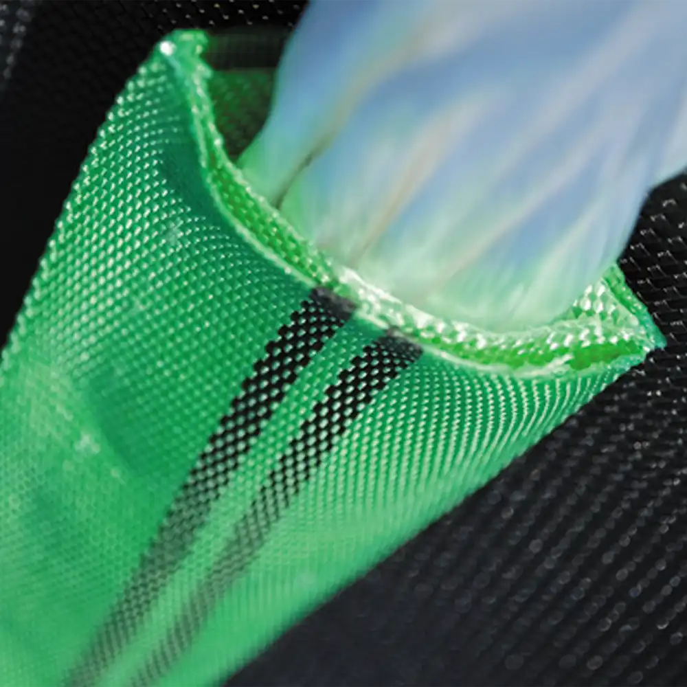 Aufbau des Doppelmantels bei Polyester-Rundschlingen.